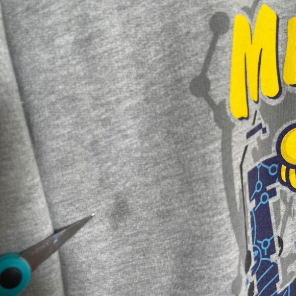 Universal Studios Hoodie Jurassic World Mr. DNA Gray Pullover Sweatshirt Small - Picture 7 of 10